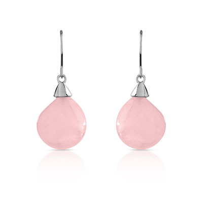 Boucles d'oreilles argent quartz