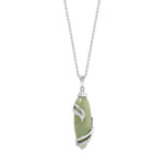 Collier argent 925 jade zirconia
