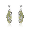Boucles d'oreilles argent 925 jade zirconia