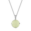 Collier argent 925 jade zirconia