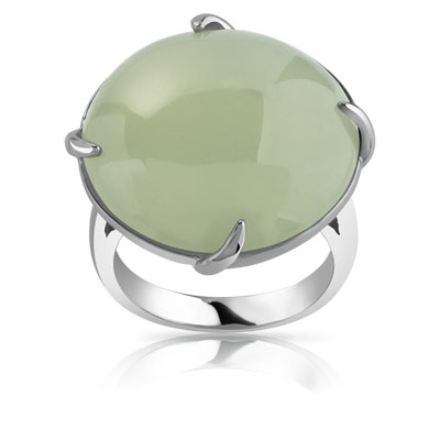 Bague argent jade