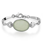 Bracelet argent 925 jade