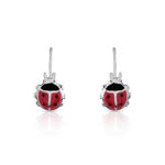 Boucles d'oreilles argent 925 émail