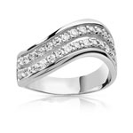 Bague argent 925 zirconia