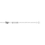 Gourmette argent 925 personnalisable &eacute;mail