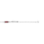Gourmette argent 925 personnalisable &eacute;mail
