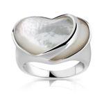 Bague argent 925 nacre