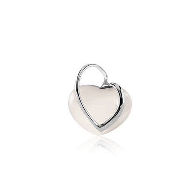 Pendentif argent 925 nacre