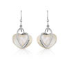 Boucles d'oreilles argent 925 nacre