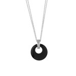 Pendentif argent 925 onyx zirconia