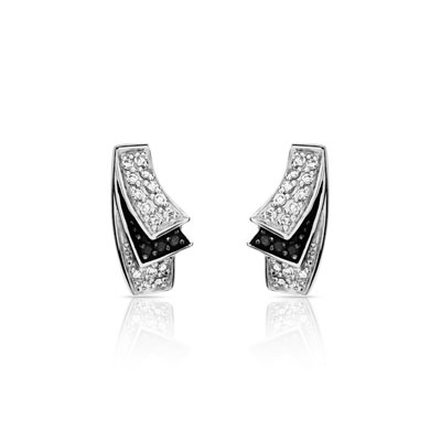 Boucles d'oreilles argent zirconias