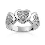 Bague argent 925 zirconia