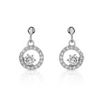 Boucles d&rsquo;oreilles argent 925 zirconia