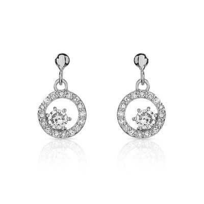 Boucles d'oreilles argent zirconias