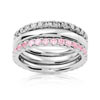 Lot 3 bagues argent 925 zirconia