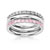Lot 3 bagues argent zirconias