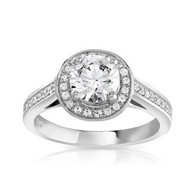 Bague argent zirconias