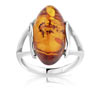 Bague argent 925 ambre