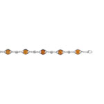 Bracelet argent 925 ambre