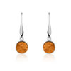 Boucles d'oreilles argent 925 ambre