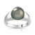 Bague argent perle de culture de tahiti