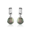 Boucles d'oreilles argent 925 perles de culture de Tahiti