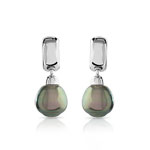 Boucles d&rsquo;oreilles argent 925 perles de culture de Tahiti
