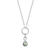 Collier argent 925 perle de Tahiti zirconias