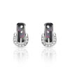 Boucles d'oreilles argent 925 nacre zirconia