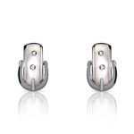 Boucles d&rsquo;oreilles argent 925 nacre