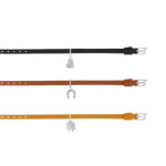 3 bracelets argent 925 cuir zirconia