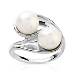 Bague argent 925 perle de culture de Chine