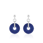 Boucles d&rsquo;oreilles argent 925 lapis lazuli