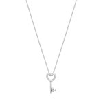 Collier argent zirconia