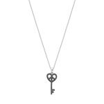 Collier argent zirconia
