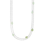 Sautoir argent 925 jade