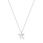 Collier argent 925 perle de culture zirconia