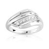 Bague argent zirconias