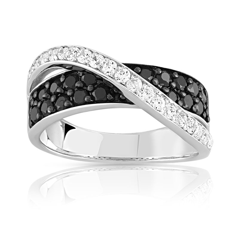 Bague argent 925 zirconia - vue 1