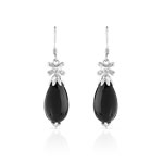 Boucles d&rsquo;oreilles argent 925 agate zirconia