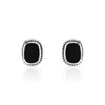 Boucles d&rsquo;oreilles argent 925 onyx