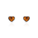 Boucles d&rsquo;oreilles argent 925 ambre