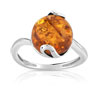 Bague argent 925 ambre