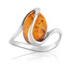 Bague argent 925 ambre