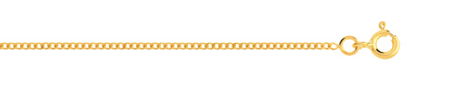 Chaine maille gourmette plaqu&eacute; or 40 cm