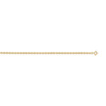 Chaine maille for�at plaqu� or 60 cm