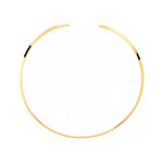 Collier rigide plaqu&eacute; or