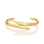 Bracelet jonc plaqu&eacute; or