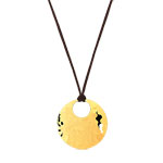 Collier cordon plaqu&eacute; or
