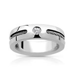 Bague acier zirconia